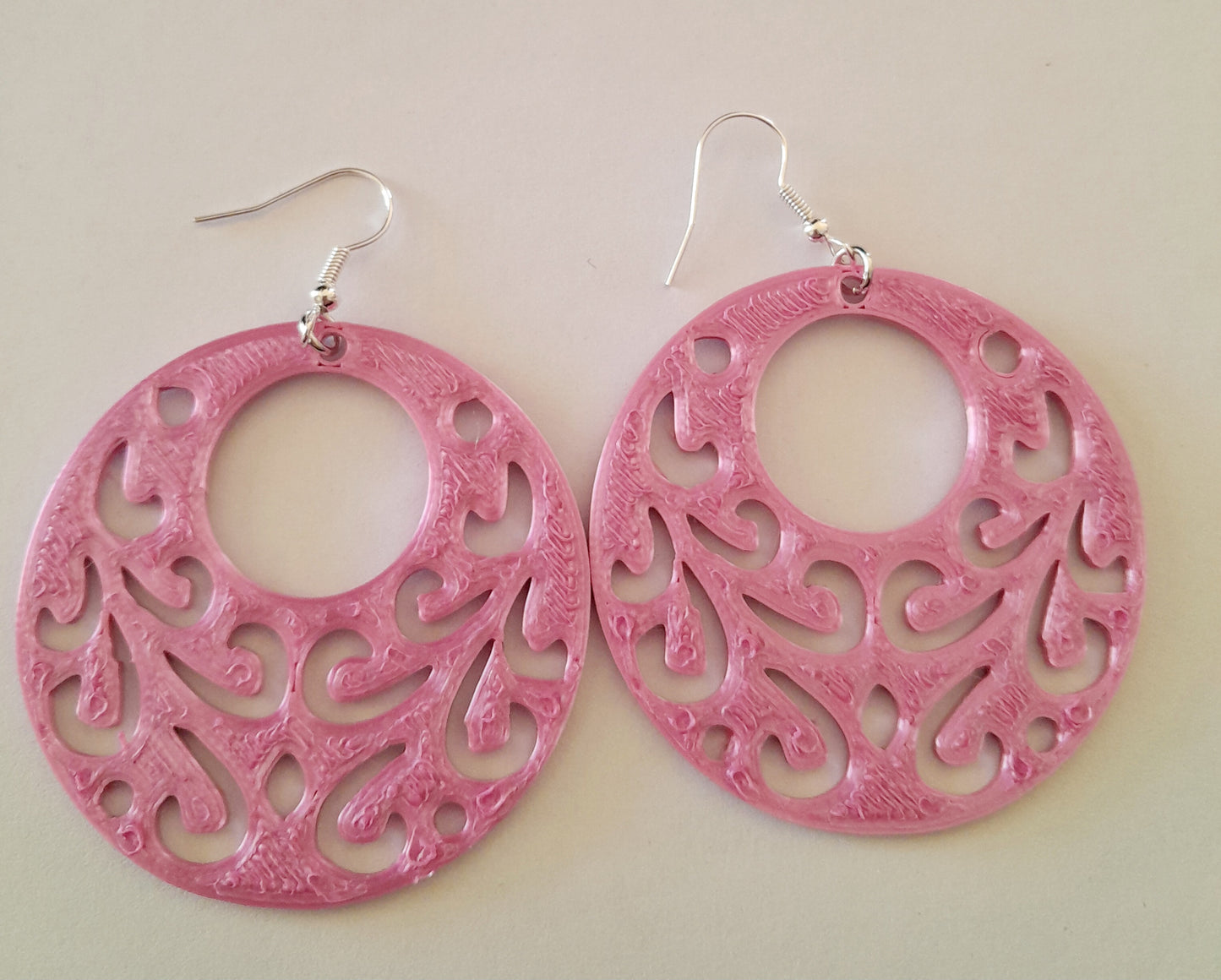 Round "lace" earrings