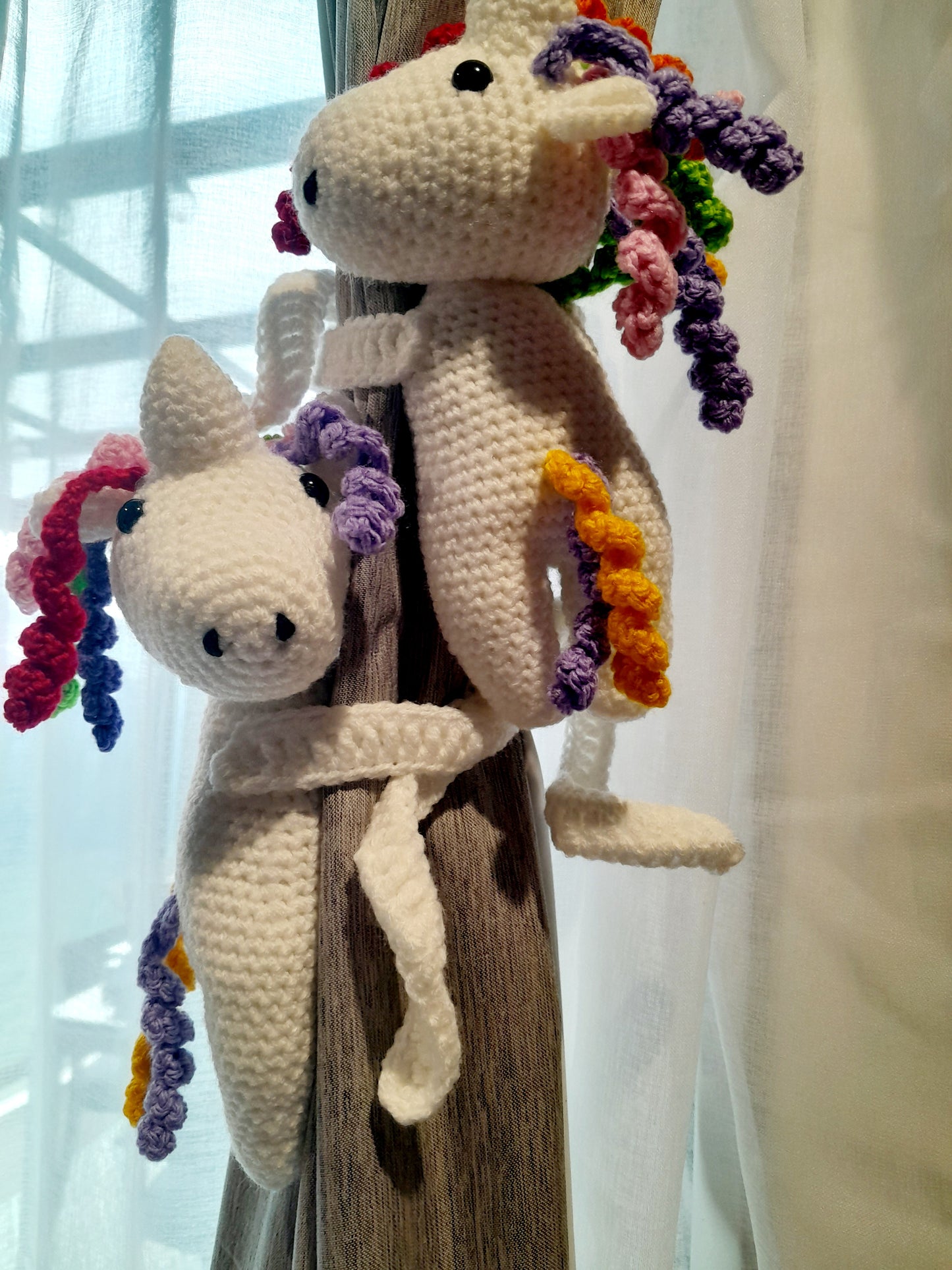 Unicorn curtain tiebacks