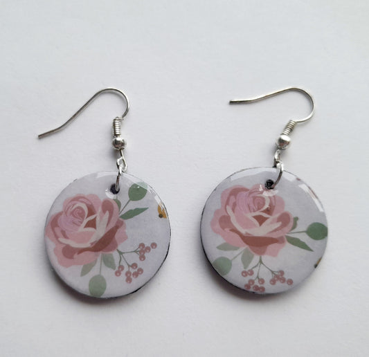 Rose earrings