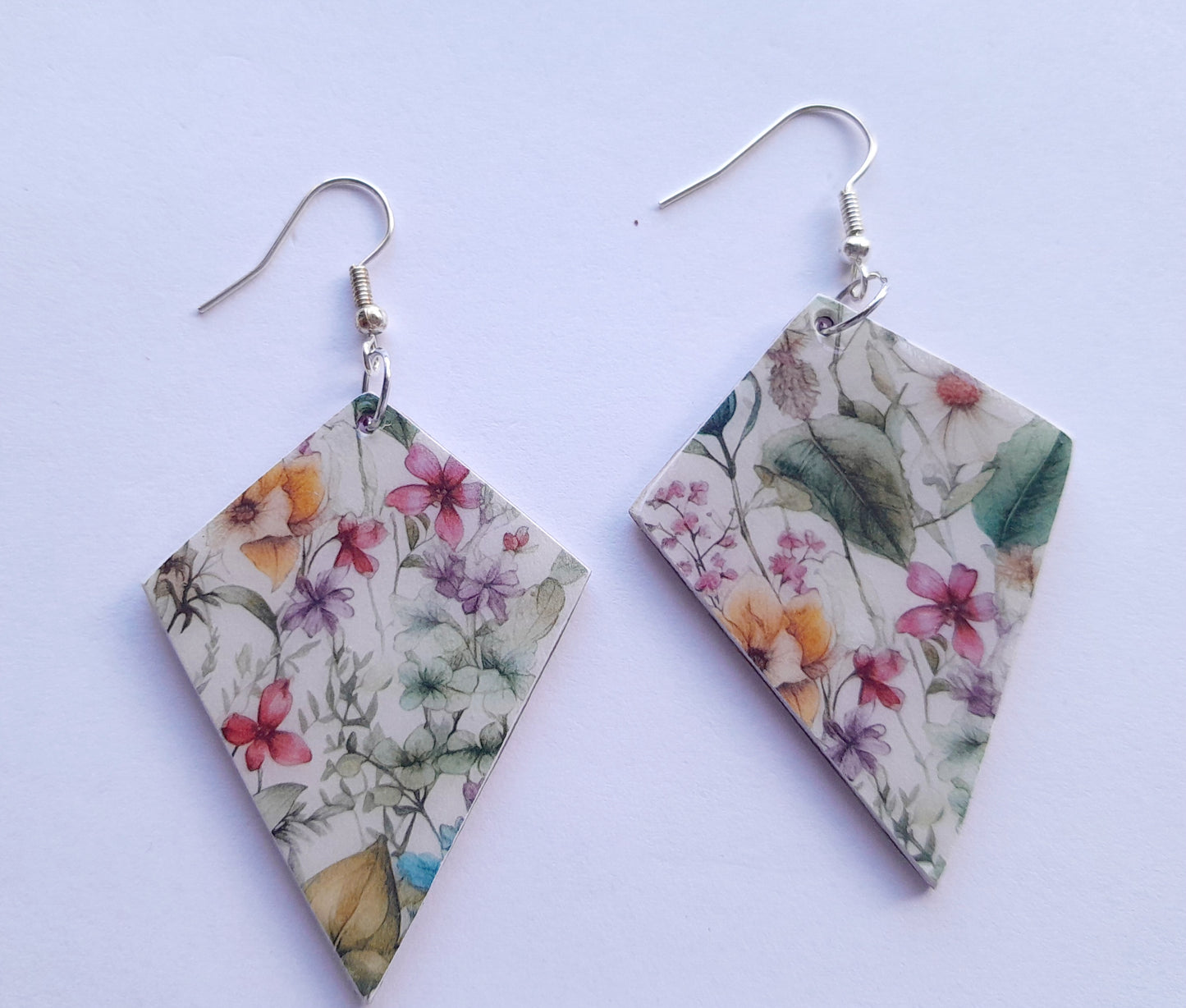 Flower earrings.