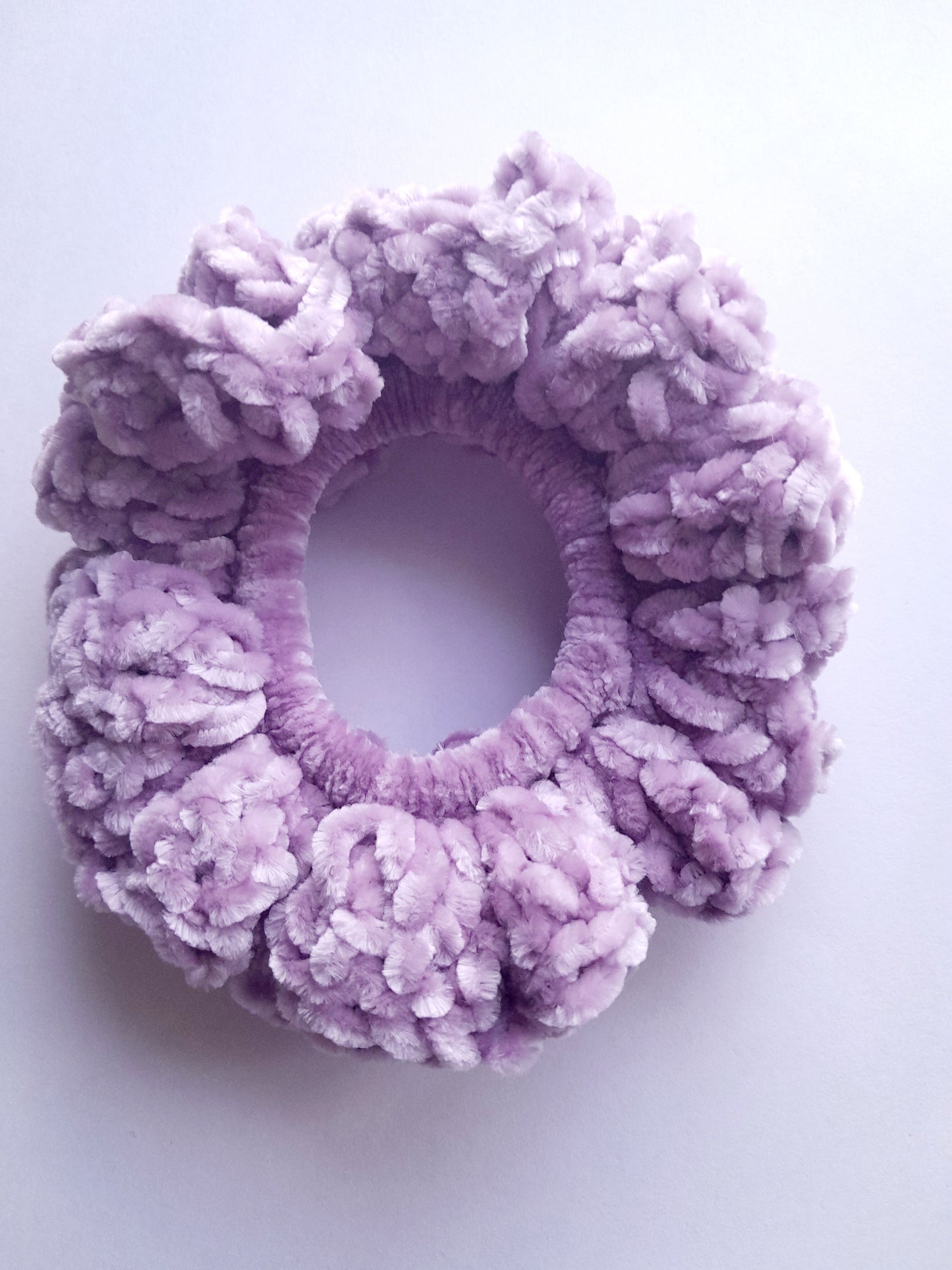 Velvet scrunchie - light purple/pinkish