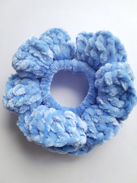 Velvet scrunchie - Blue