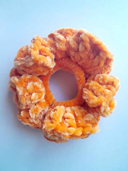 Velvet Scrunchie - Orange