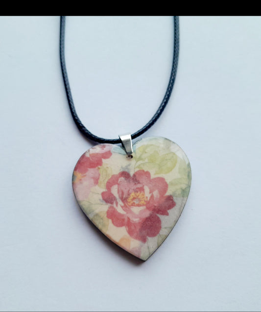 Rose heart Necklace