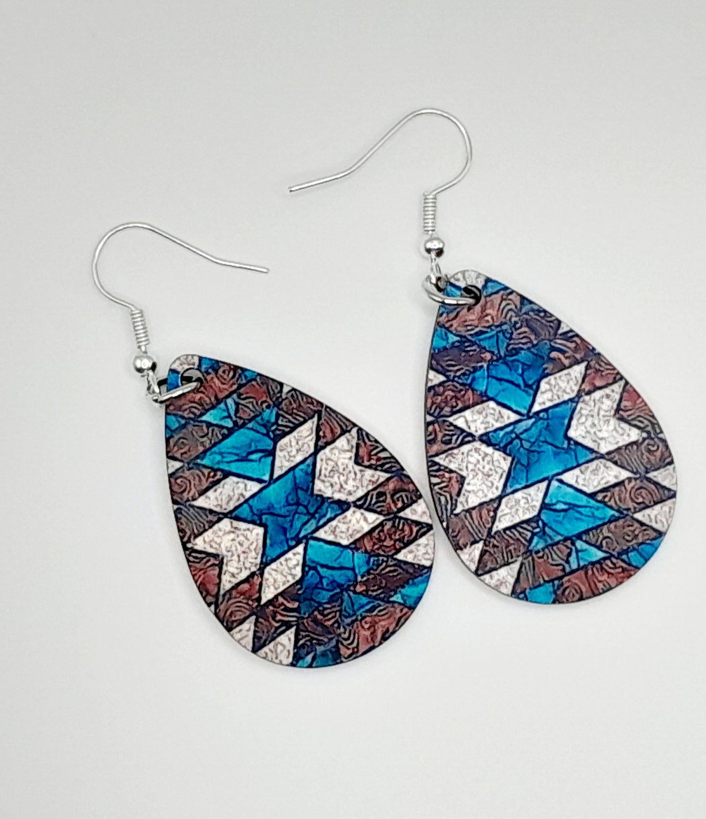 Colourful shape earrings