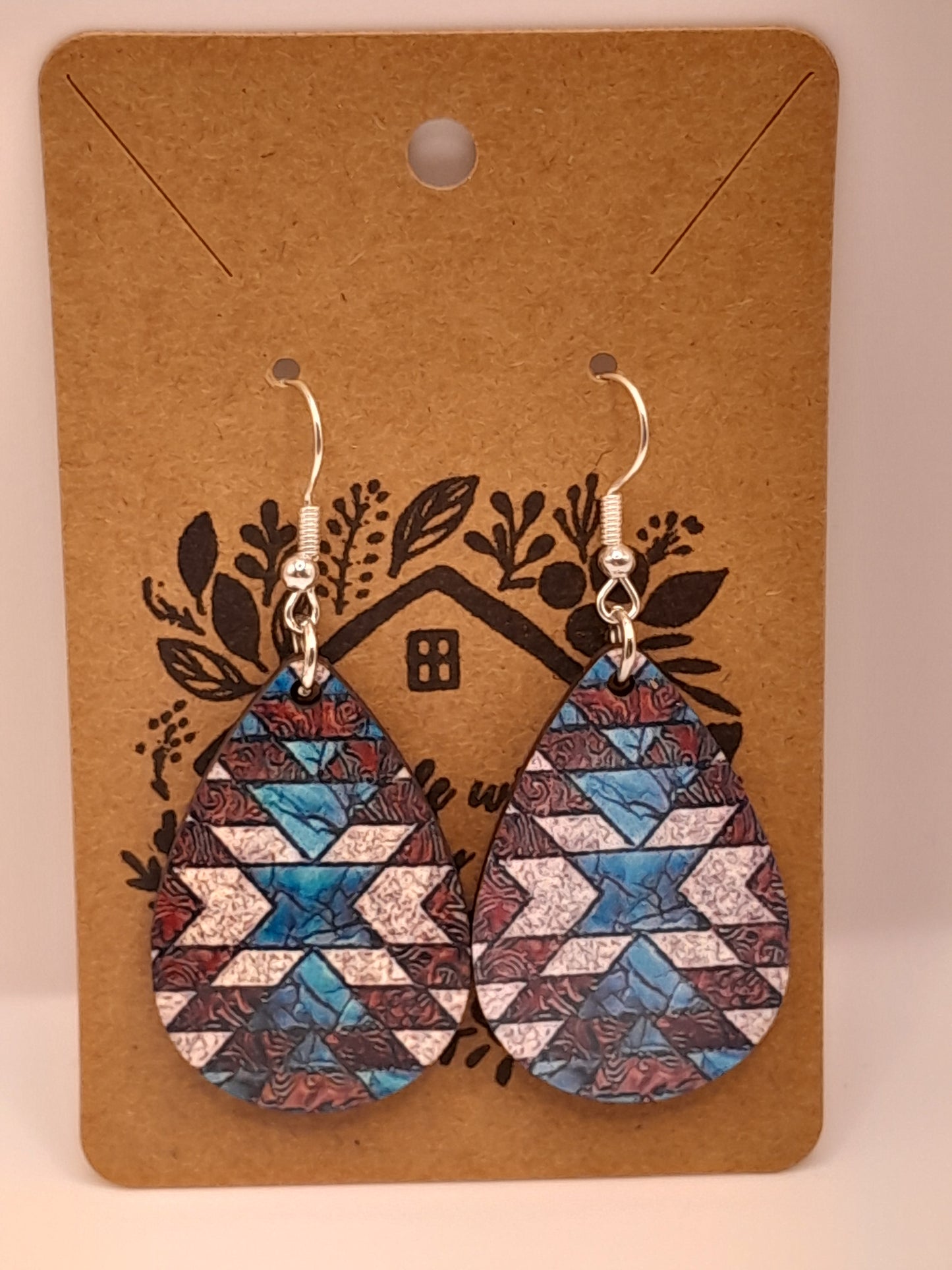 Colourful shape earrings