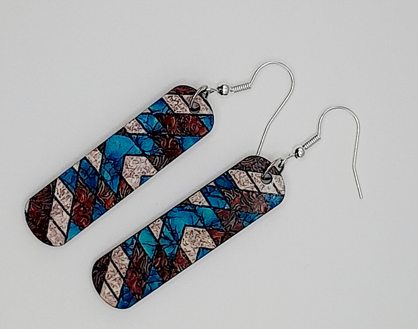 Colourful shapes earrings