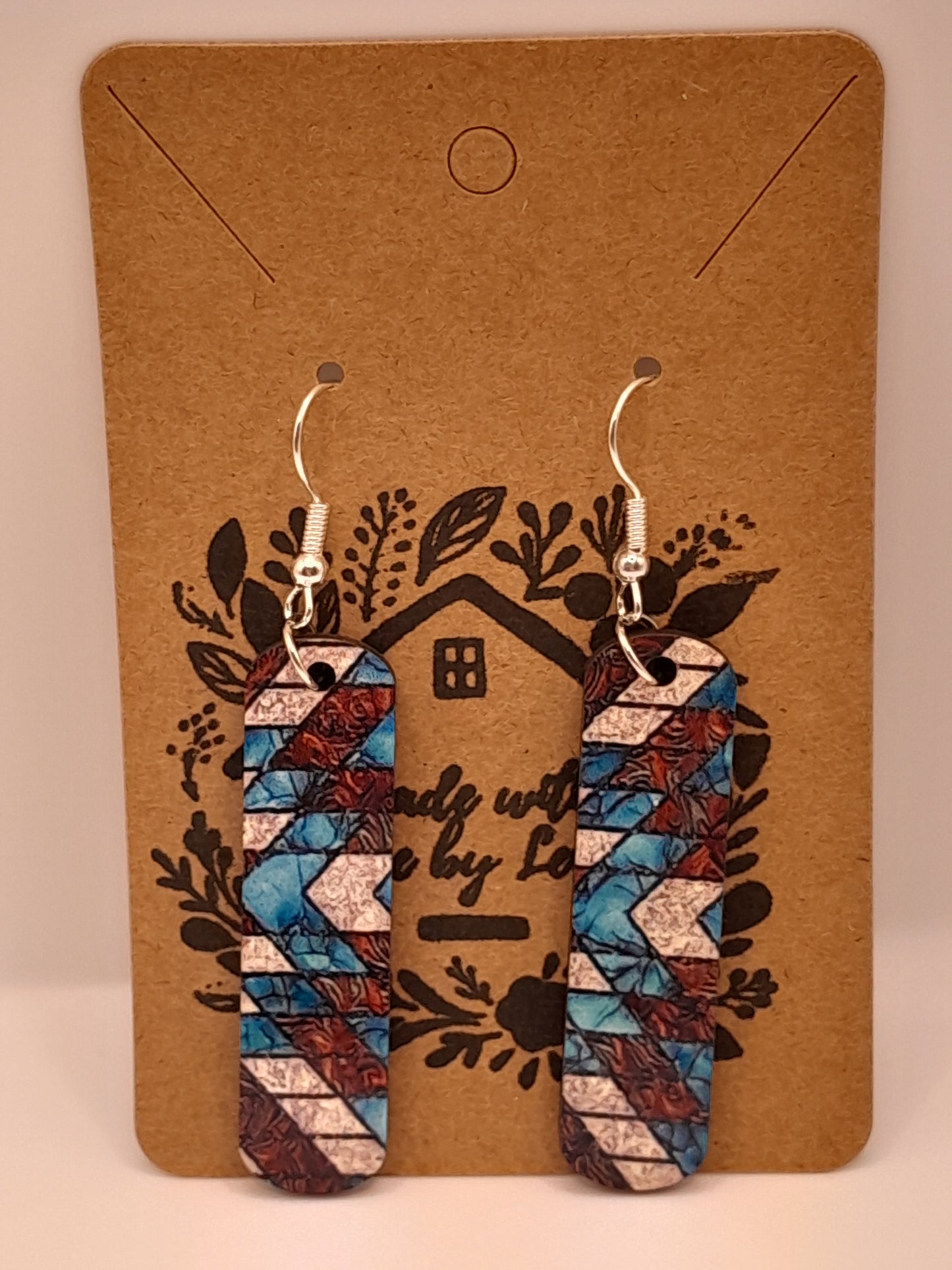 Colourful shapes earrings