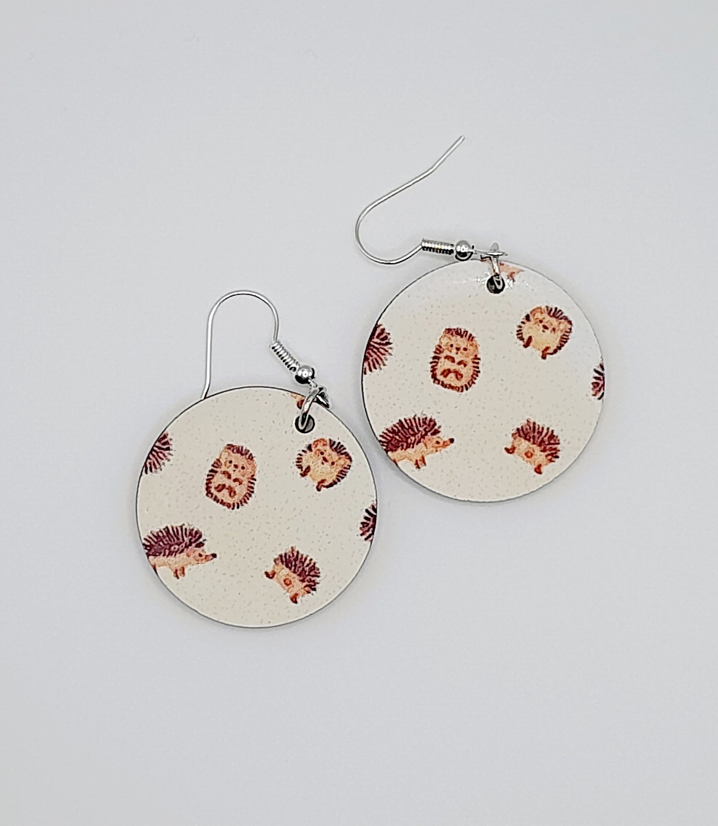 Cute hedgehog earrings.