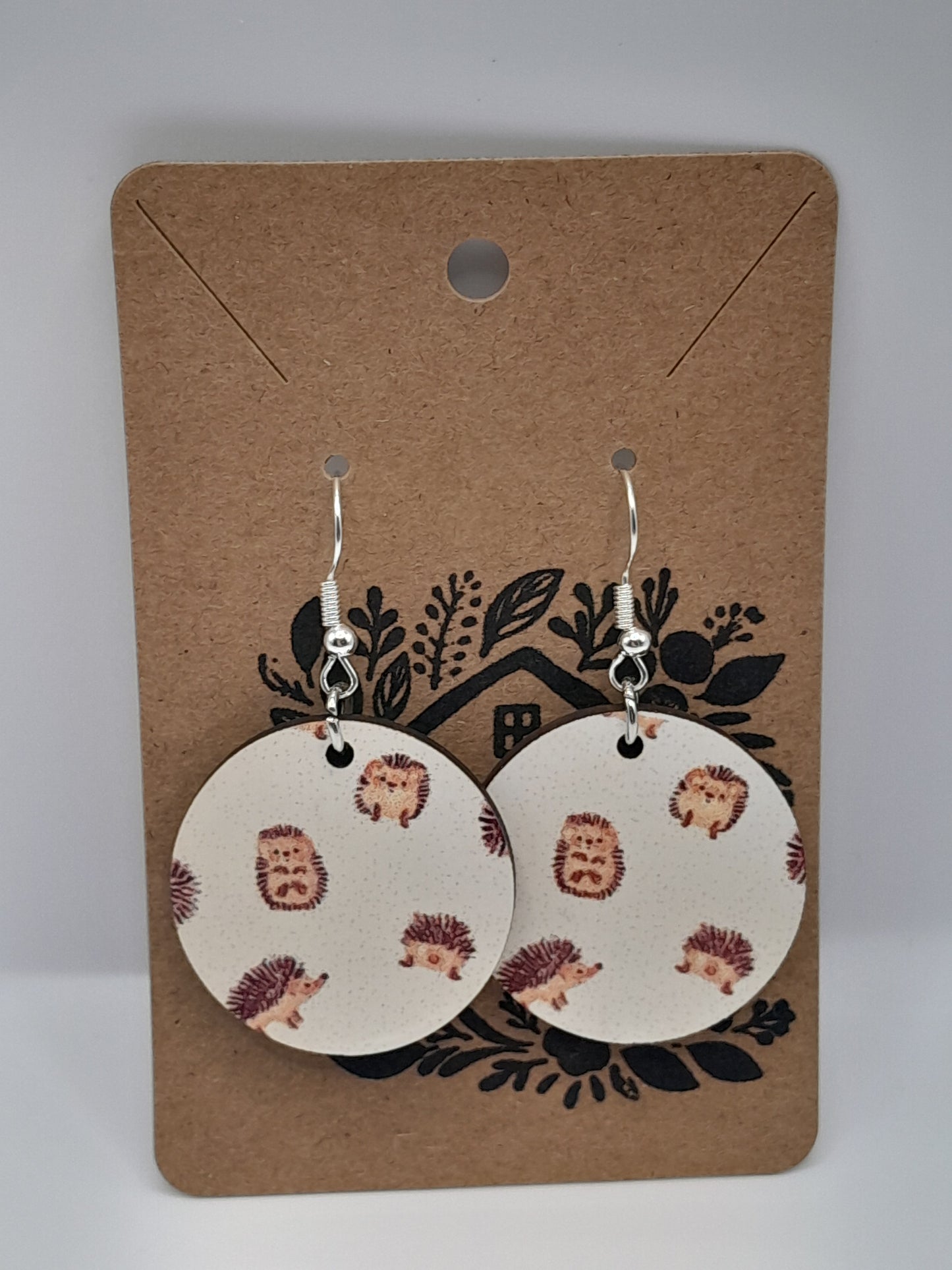 Cute hedgehog earrings.