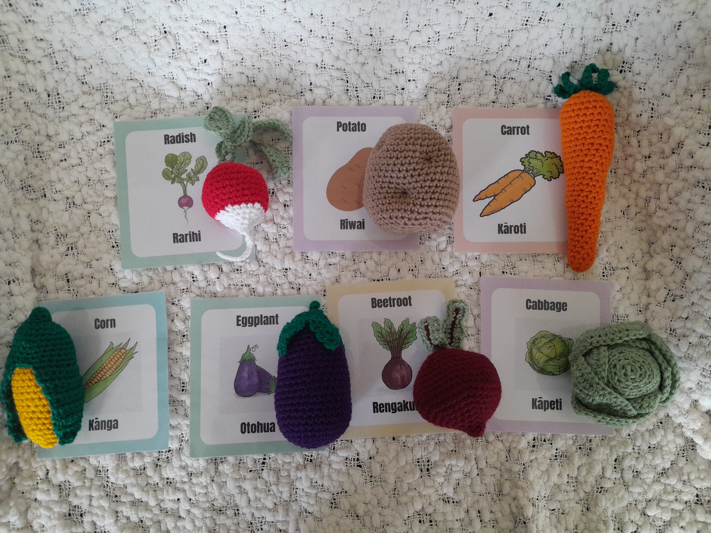 Te Reo Māori- Veggies matching game