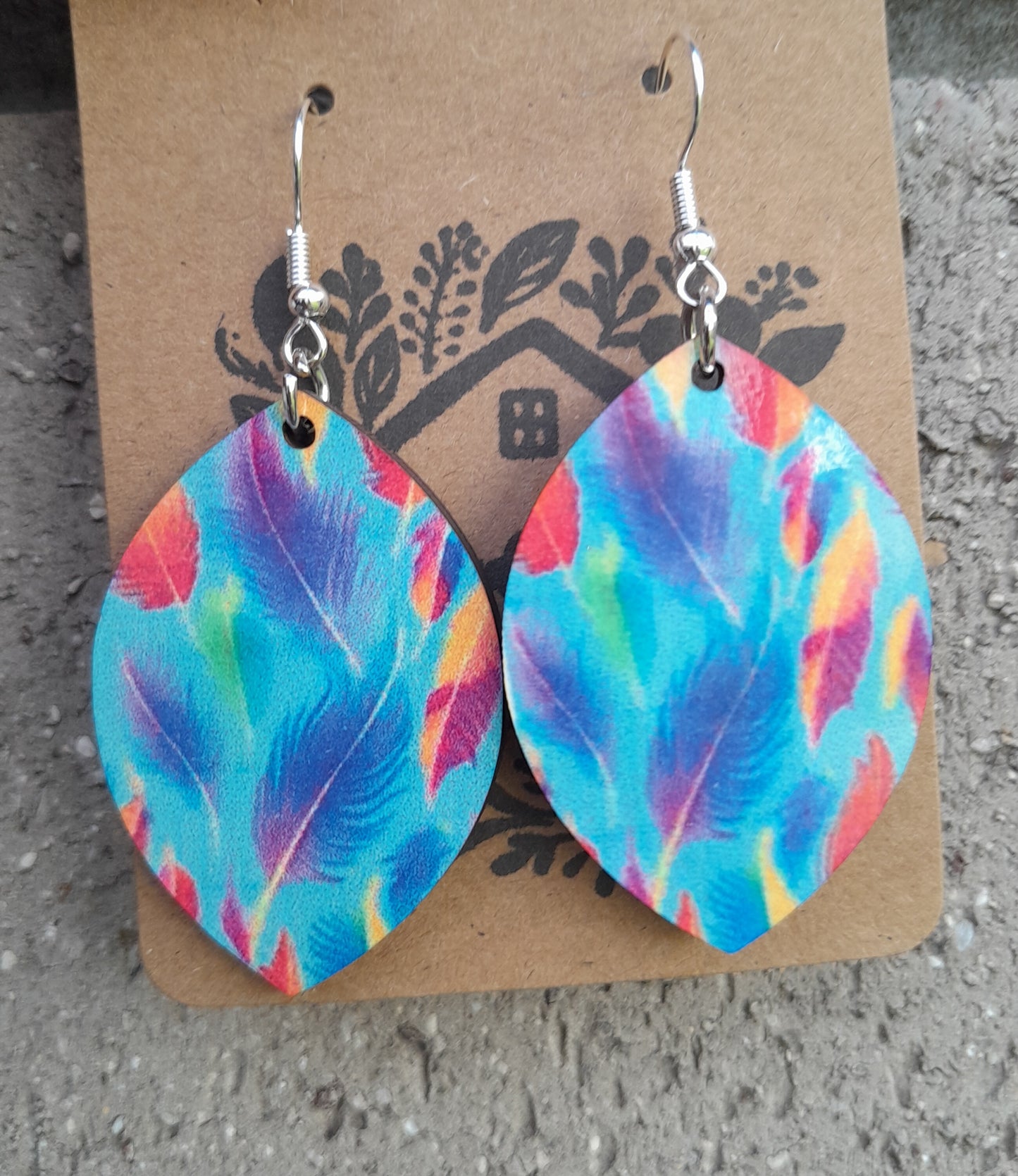 Feather earrings