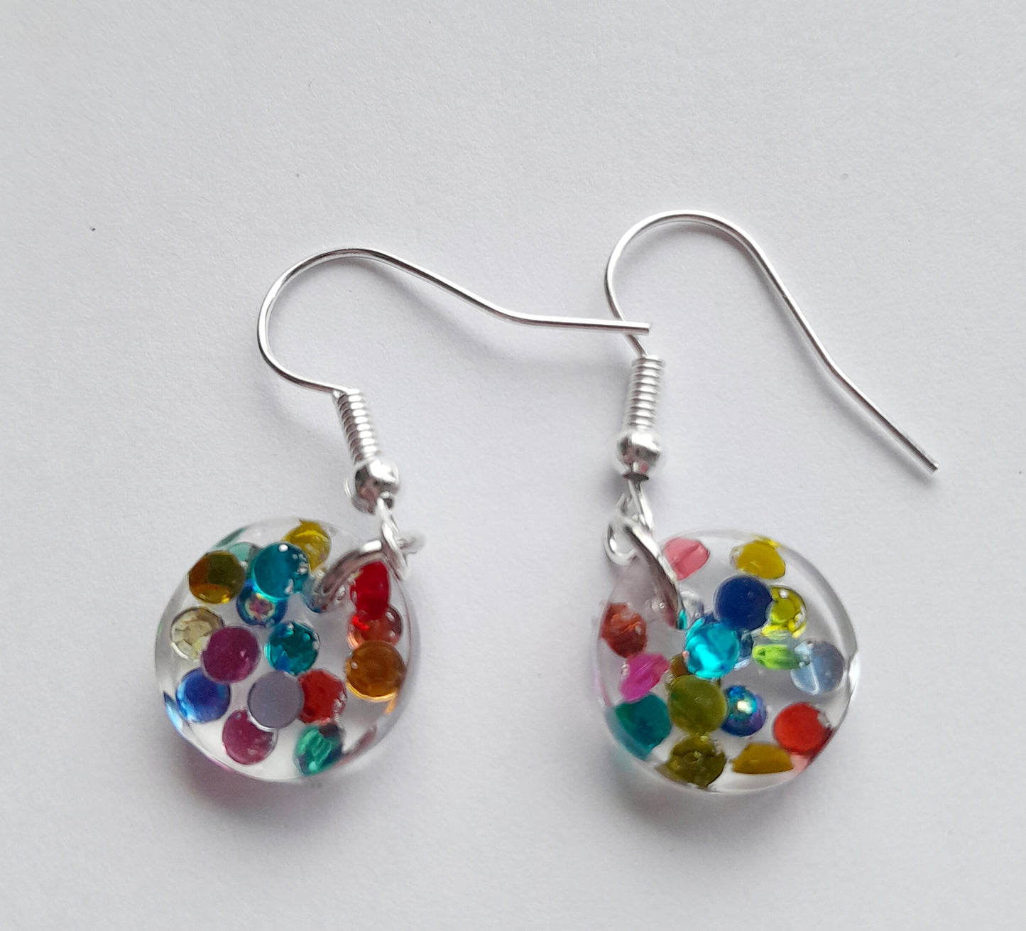 Colourful dot earrings