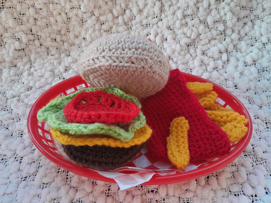 Burger & chips (ready to send)