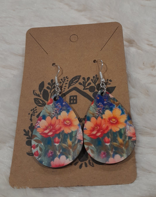 Flower earrings