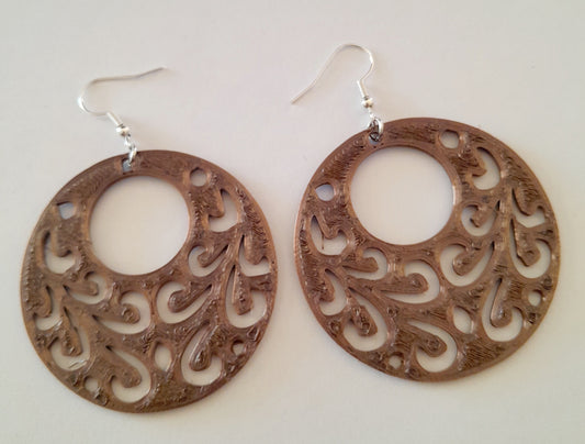 Round "lace" earrings