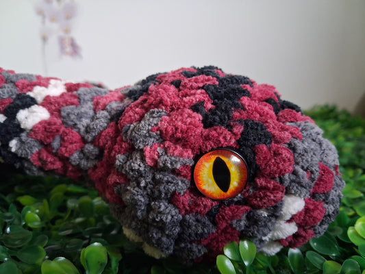 Snake -Red/black/white stripes